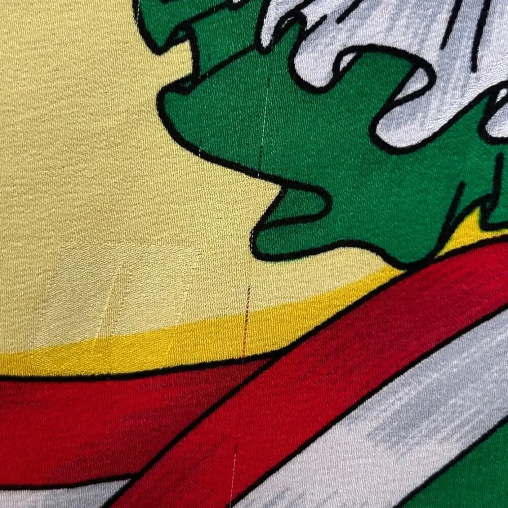 Vintage 1991 Moschino Cheap and Chic Silk Scarf In Love We Trust